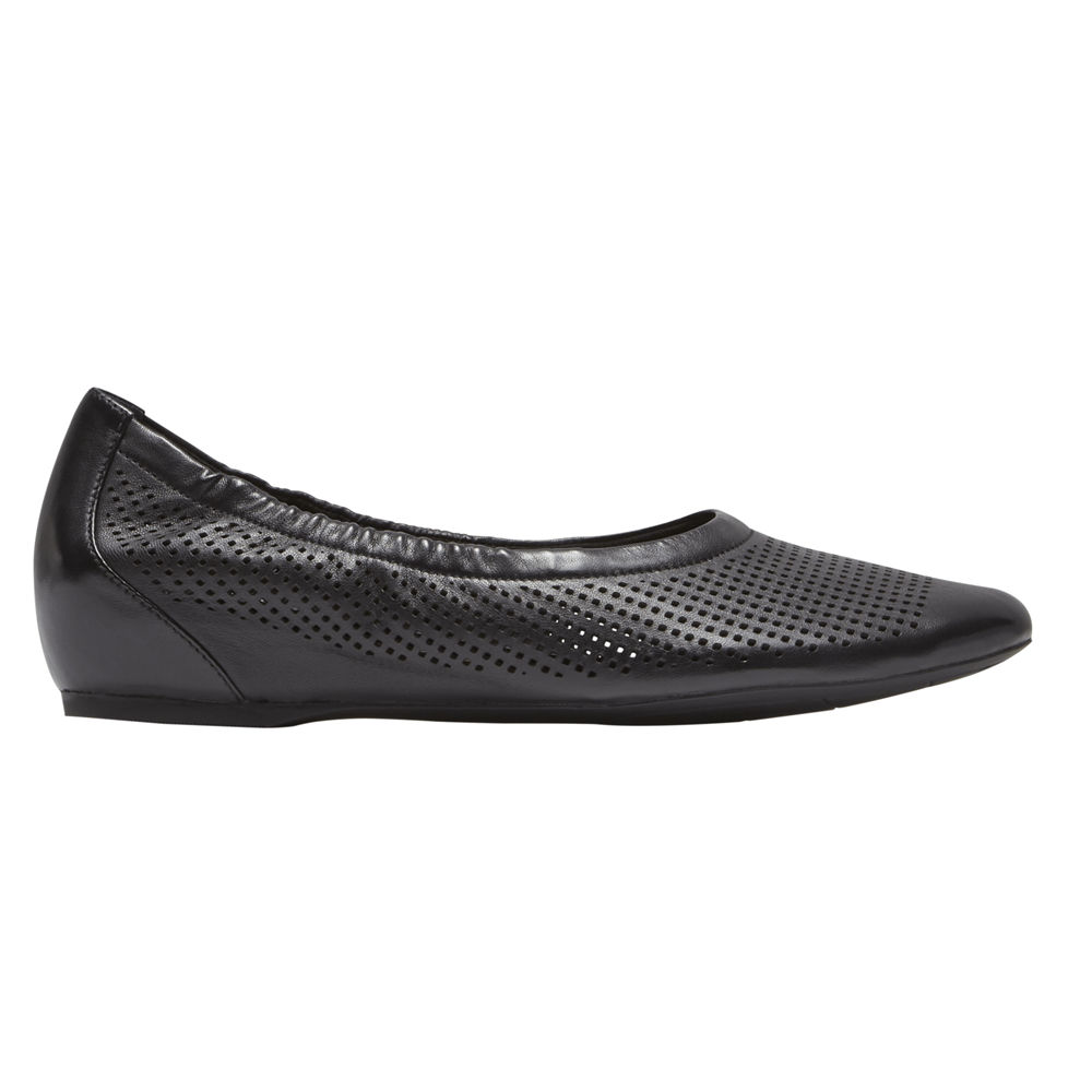 Rockport Slip-On For Womens Black - Total Motion Perf Luxe - VF5420869